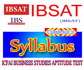 ibsat Syllabus 2024 class MBA, PGPM, PhD